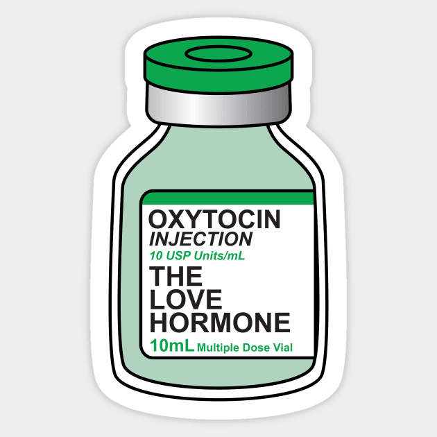 The Love Hormone Sticker by midwifesmarket